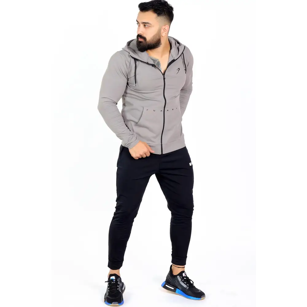 Signature Nylon Jackets Light Grey