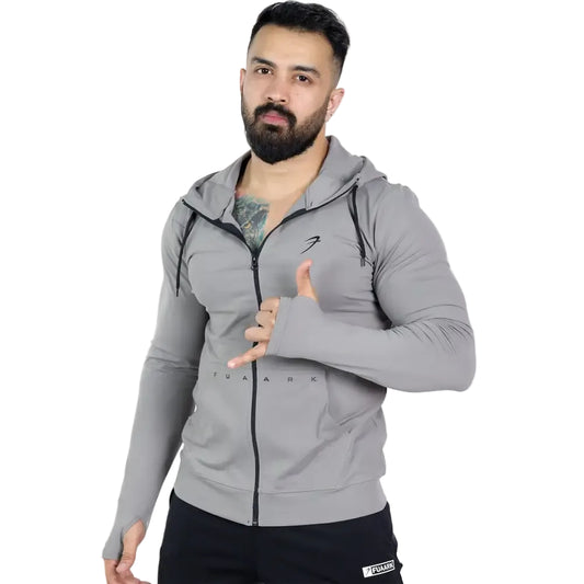 Signature Nylon Jackets Light Grey