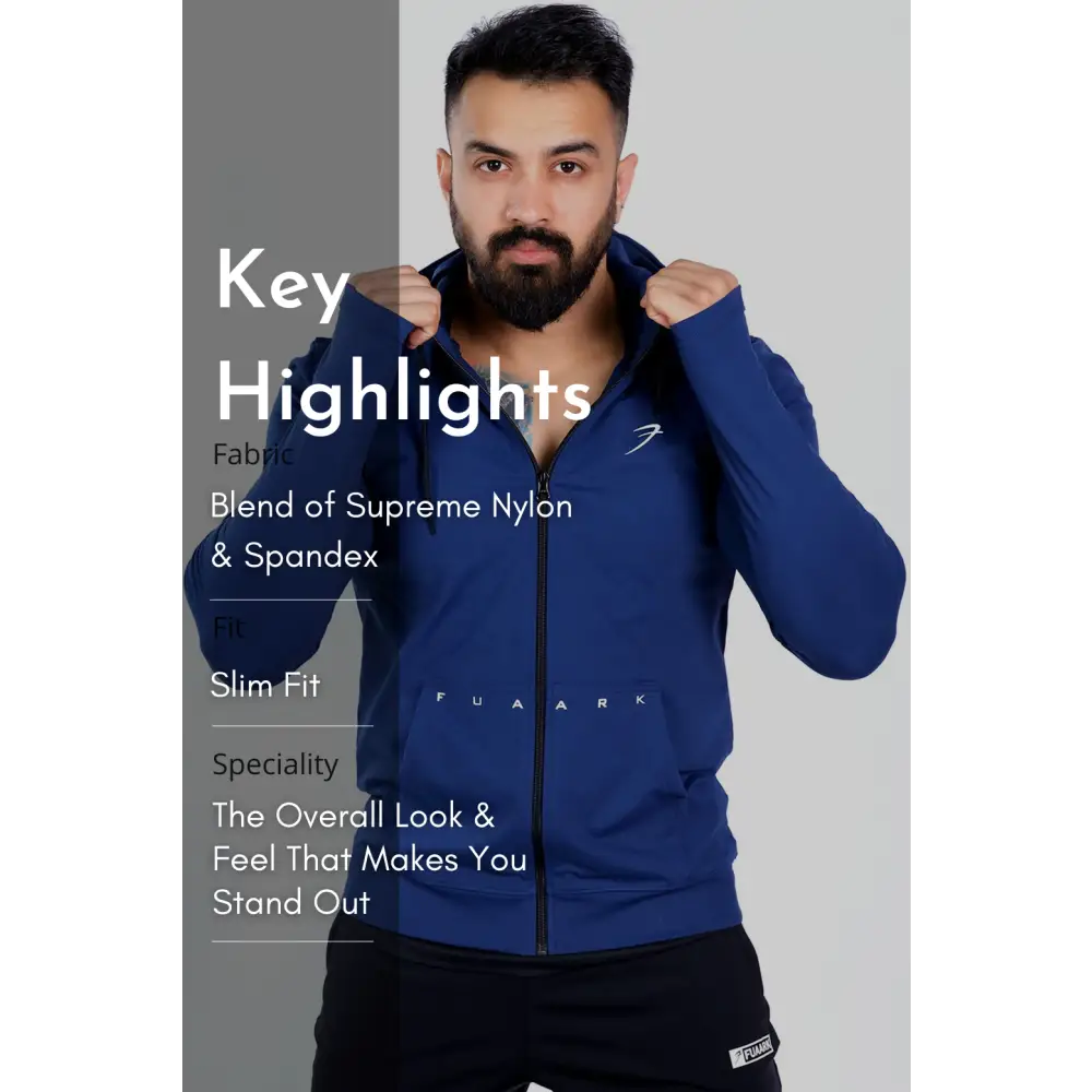 Signature Nylon Jackets Navy