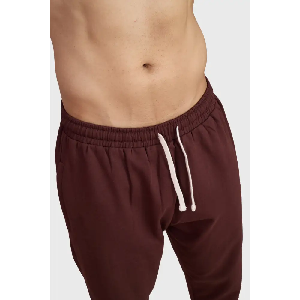 Signature Oversized Band Joggers Brown - Joggers