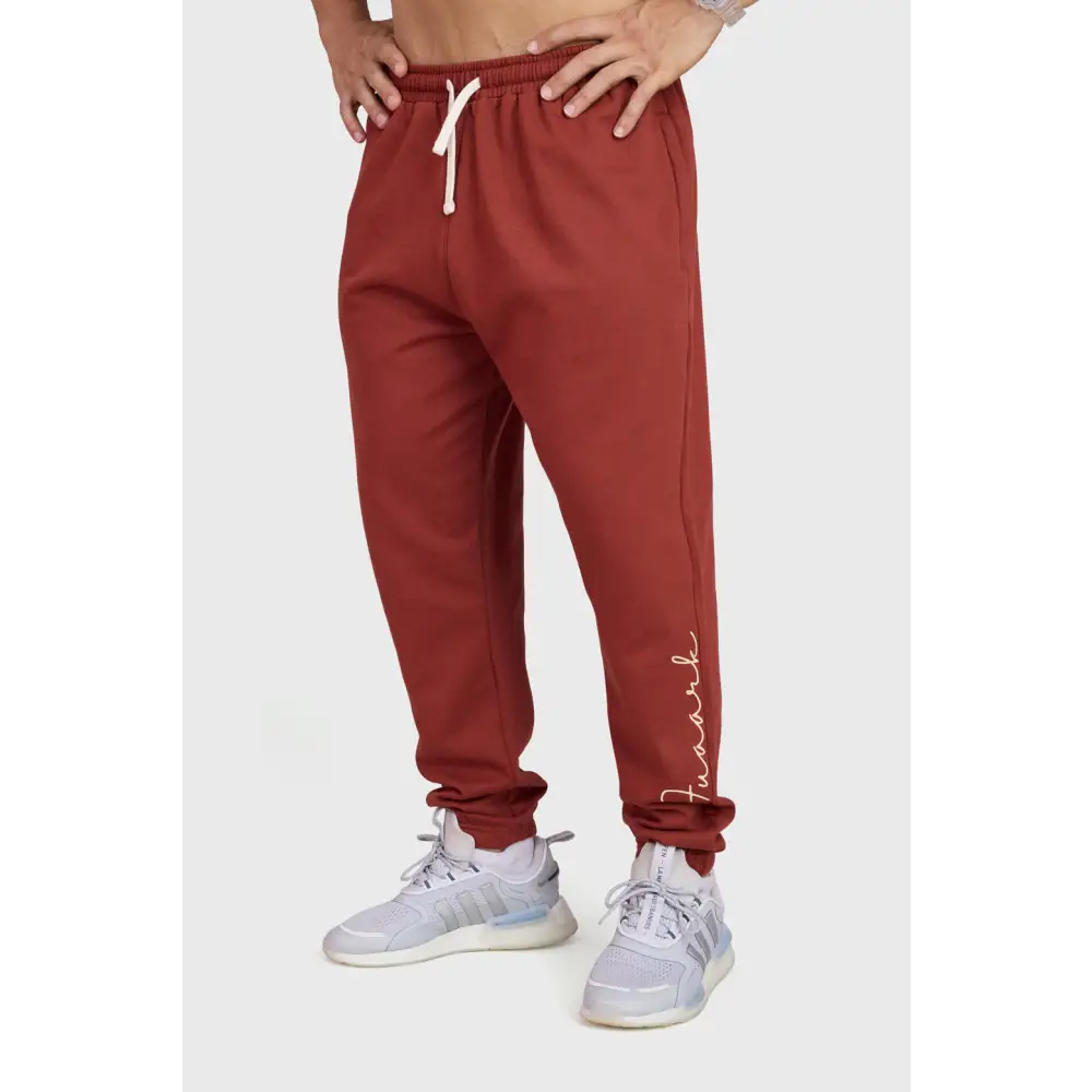 Signature Oversized Band Joggers Rust - Joggers