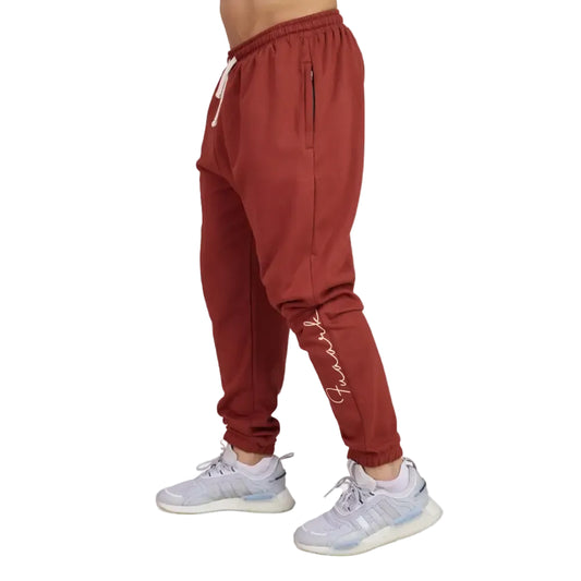 Signature Oversized Band Joggers Rust - Joggers