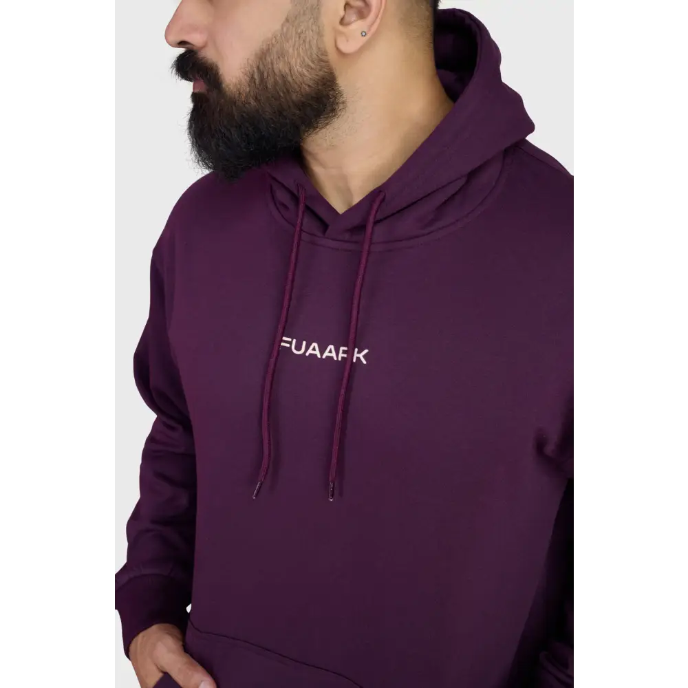 Signature Oversized Hoodie Plum - Hoodie