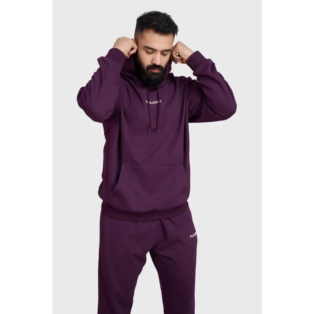 Signature Oversized Hoodie Plum - Hoodie
