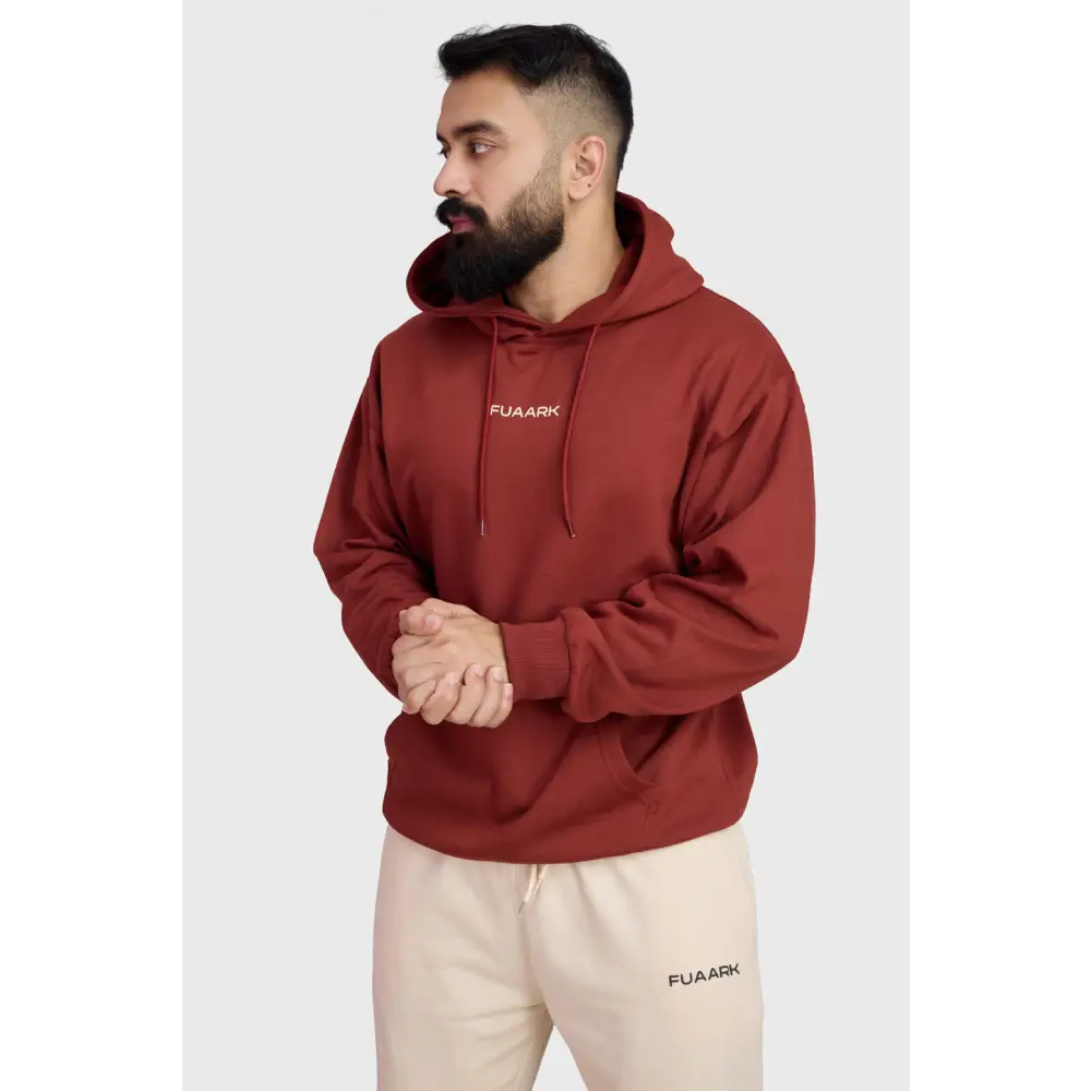 Signature Oversized Hoodie Rust - Hoodie