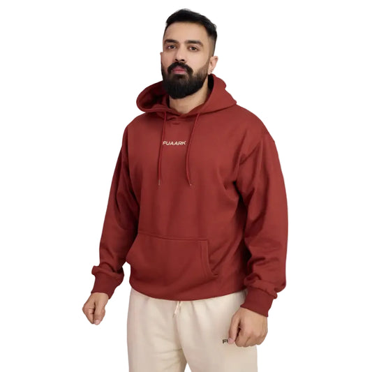 Signature Oversized Hoodie Rust - Hoodie
