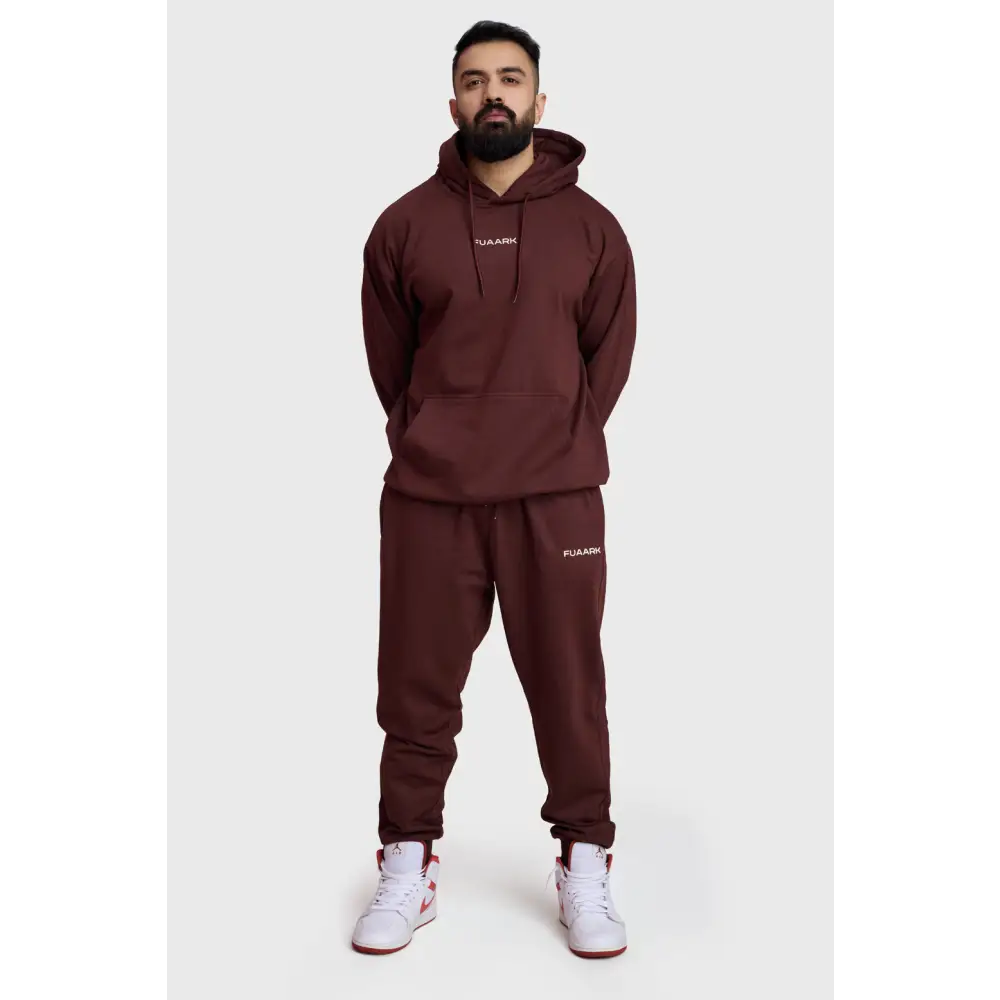 Signature Oversized Joggers Brown - Joggers