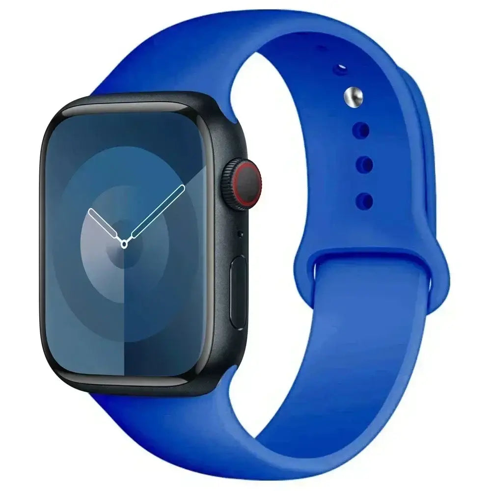 Silicone Band for Apple Watch Series (38mm - 42mm) (available in 45 colours) - Sapphire / 38 40 41 42mm -L - TWS