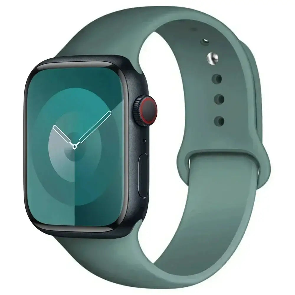Silicone Band for Apple Watch Series (38mm - 42mm) (available in 45 colours) - Pine / 38 40 41 42mm -L - TWS