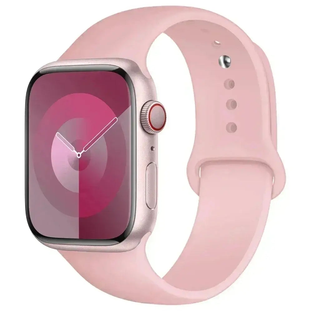 Silicone Band for Apple Watch Series (38mm - 42mm) (available in 45 colours) - Vintage Rose / 38 40 41 42mm -L - TWS