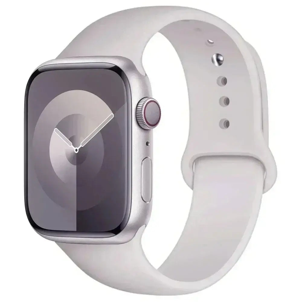 Silicone Band for Apple Watch Series (38mm - 42mm) (available in 45 colours) - Antique White / 38 40 41 42mm -L - TWS
