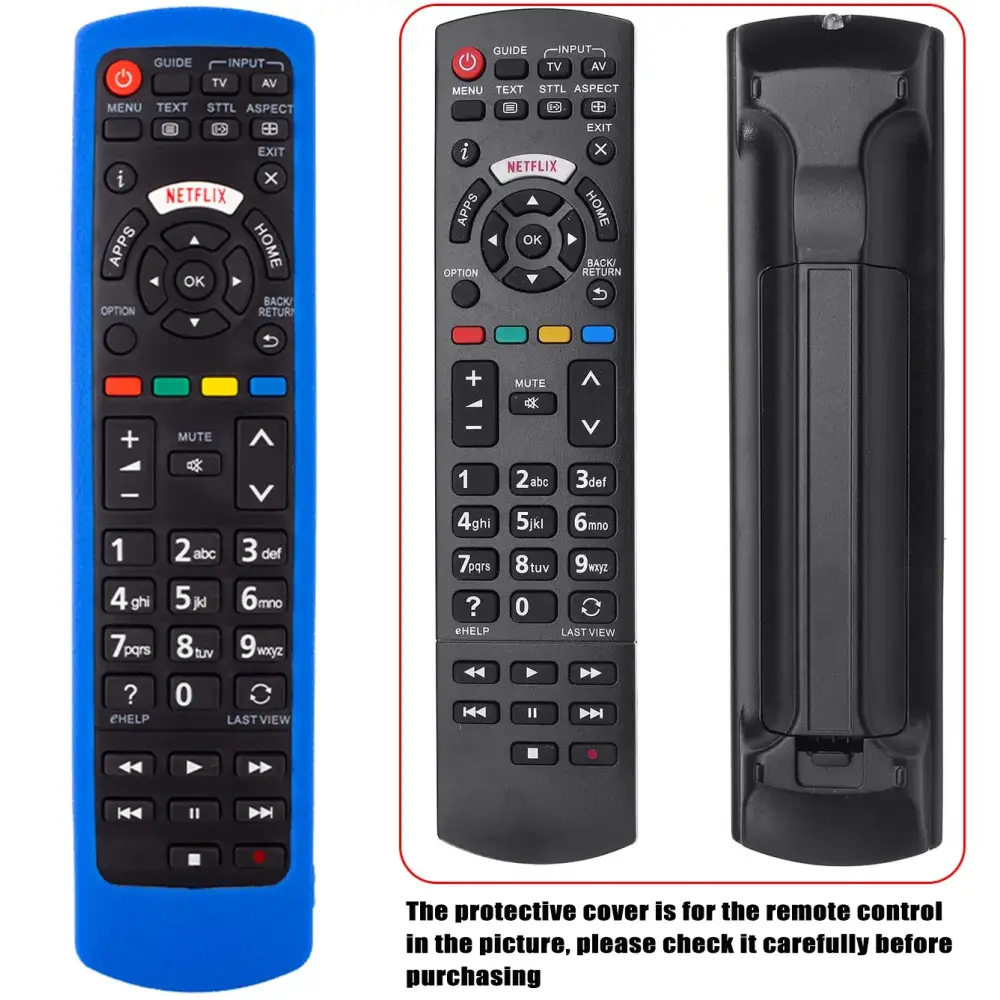 Silicone Case for Universal Remote Control Compatible with All Panasonic TVs Plasma Viera HDTV 3D LCD LED TV/DVD
