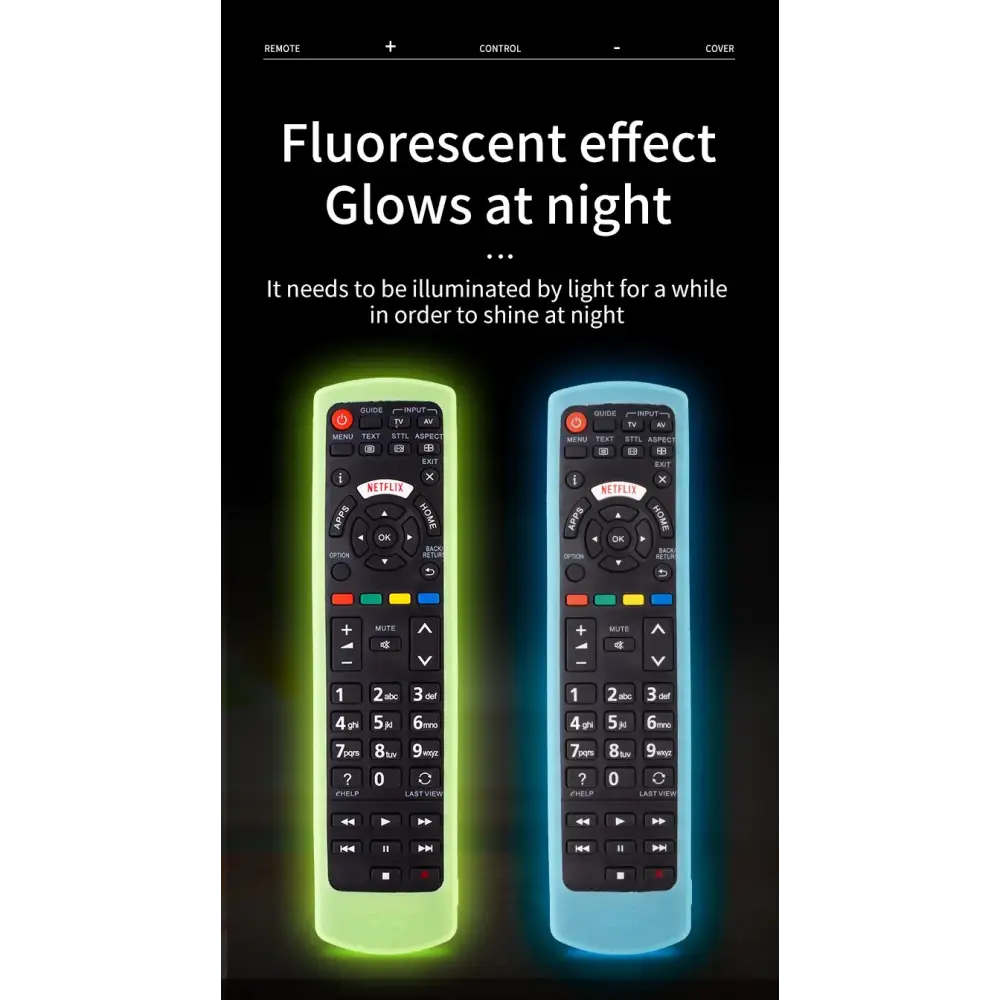 Silicone Case for Universal Remote Control Compatible with All Panasonic TVs Plasma Viera HDTV 3D LCD LED TV/DVD