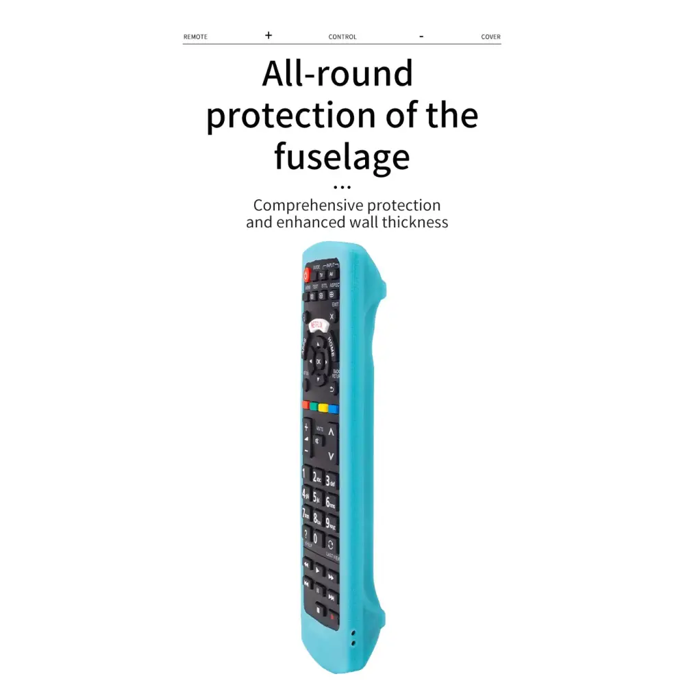 Silicone Case for Universal Remote Control Compatible with All Panasonic TVs Plasma Viera HDTV 3D LCD LED TV/DVD