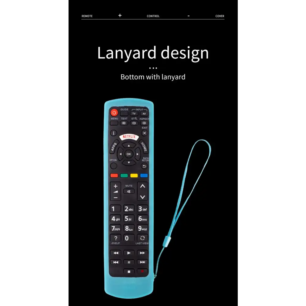 Silicone Case for Universal Remote Control Compatible with All Panasonic TVs Plasma Viera HDTV 3D LCD LED TV/DVD