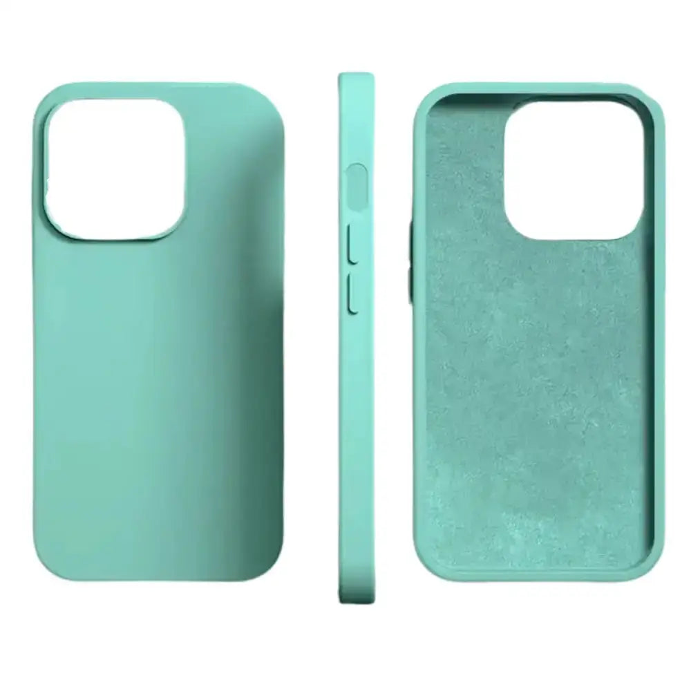 Silicone iPhone Case (iPhone 6 - iPhone 15 Series) - Available in multiple colours - Green / For iPhone 15 Pro Max