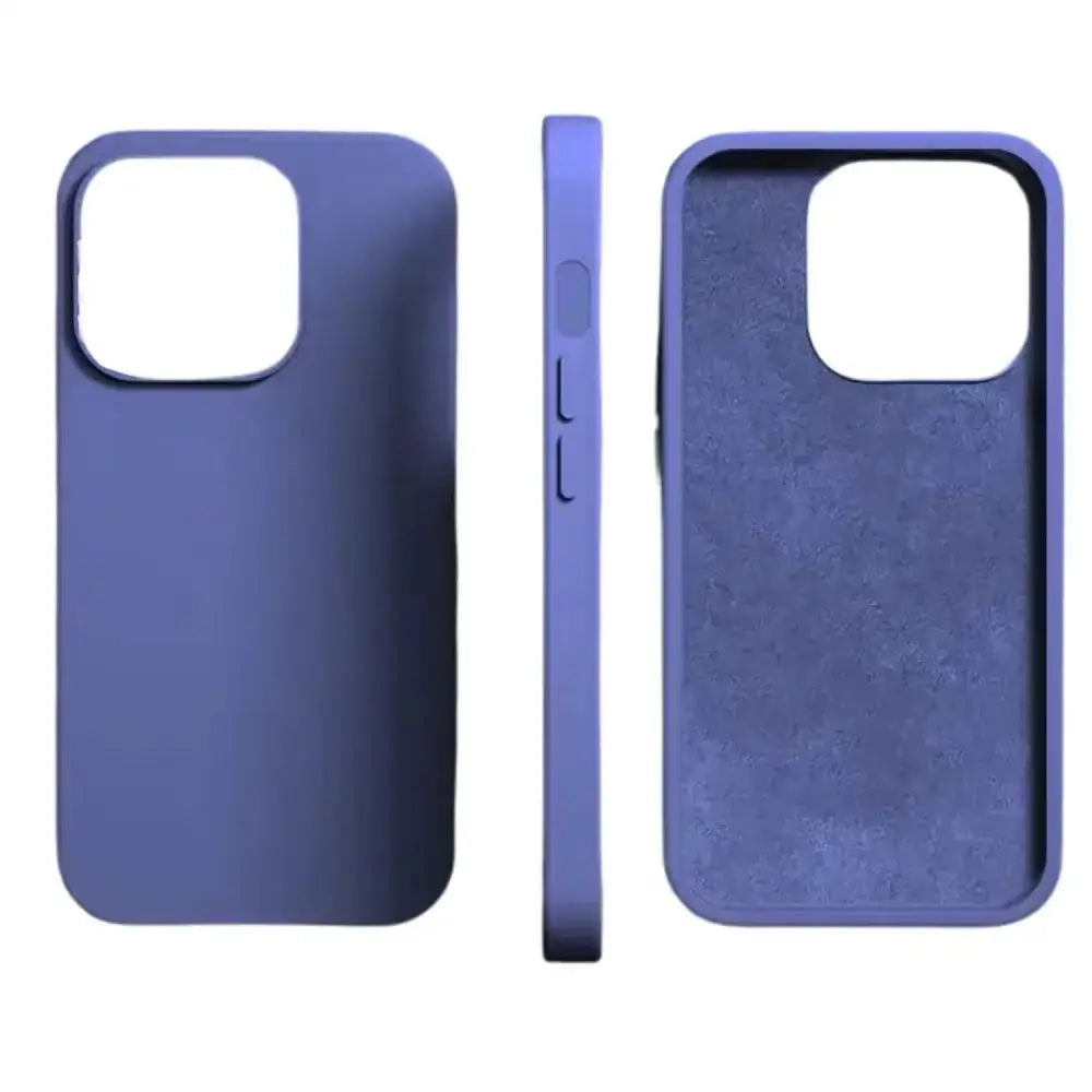 Silicone iPhone Case (iPhone 6 - iPhone 15 Series) - Available in multiple colours - Purple / For iPhone 15 Pro Max