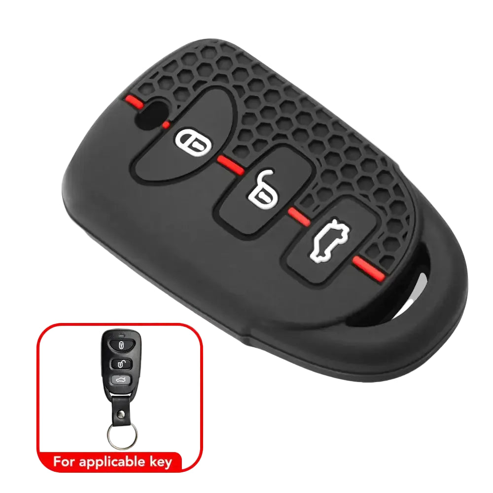 Silicone Key Cover Case Holder For Hyundai Tucson 2005 Santa Fe 2008 I10 IX25 Grand Stareks Smart Car Accessories