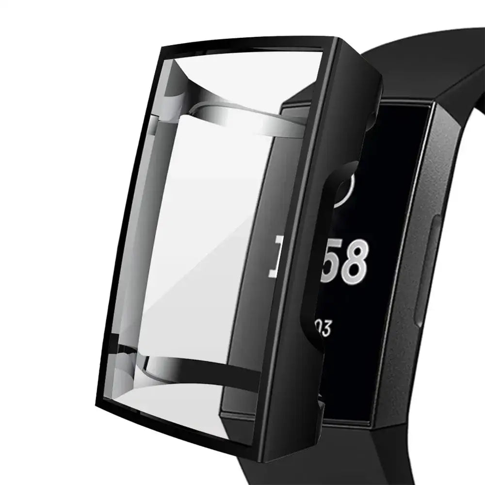 Silicone Protective Case for the Fitbit Charge 2 - Black - TWS