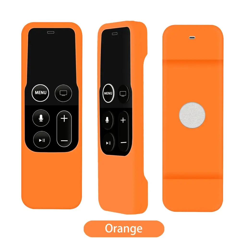 Silicone Protective Cover for Apple TV 4 Remote (8 colours available) - Orange - HBC