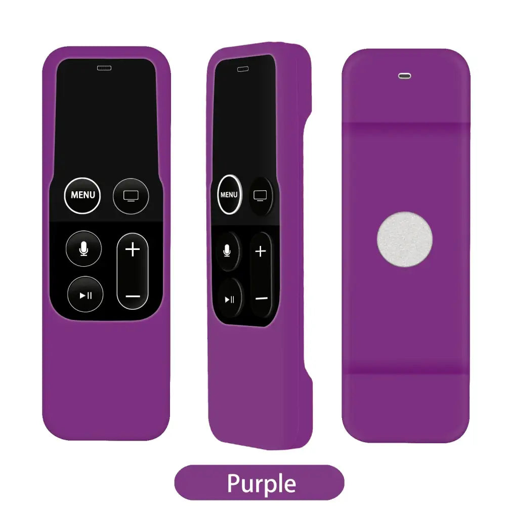 Silicone Protective Cover for Apple TV 4 Remote (8 colours available) - Purple - HBC