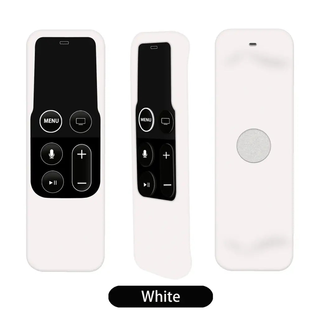 Silicone Protective Cover for Apple TV 4 Remote (8 colours available) - White - HBC