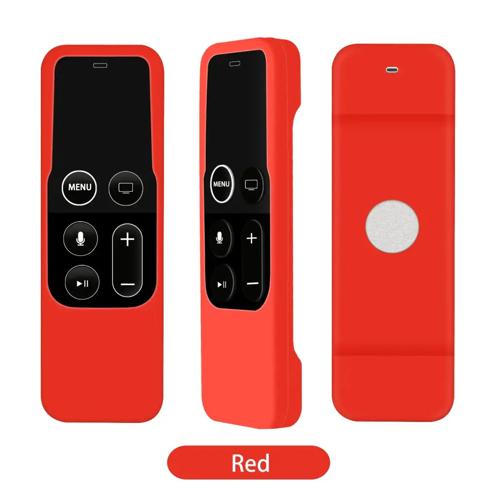 Silicone Protective Cover for Apple TV 4 Remote (8 colours available) - Red - HBC