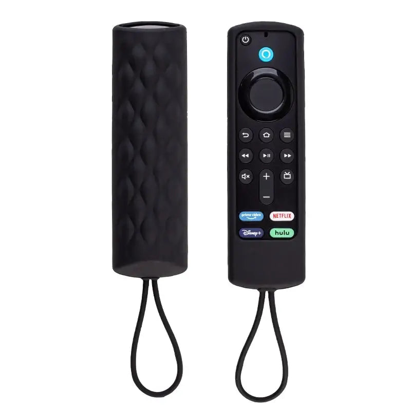 Silicone Remote Case Cover for 2021 Alexa Voice Fire TV Stick 3rd Gen Remote Control Luminous Protective Sheath - Black