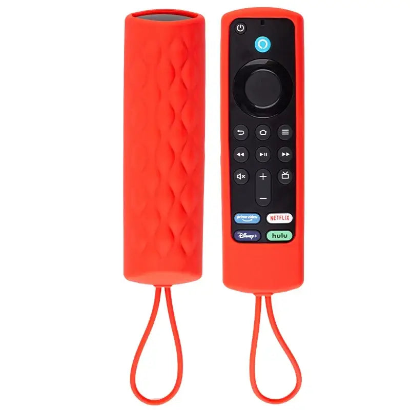 Silicone Remote Case Cover for 2021 Alexa Voice Fire TV Stick 3rd Gen Remote Control Luminous Protective Sheath - Red