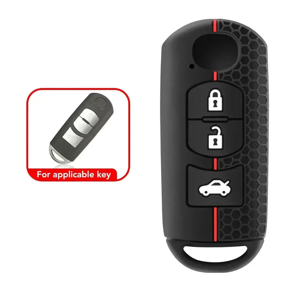 Silicone Remote Key Cover Case For MAZDA CX-5 CX-3 2 3 5 6 CX-7 CX-9 Demio Speed Miata MX5 Case 2 3 4 Button 2018 2019