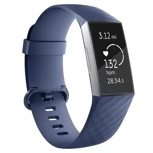 Silicone Replacement Band for Fitbit Charge 3/3SE/4 (available in 2 sizes & 14 colours) - Sea Blue / Small - TWS