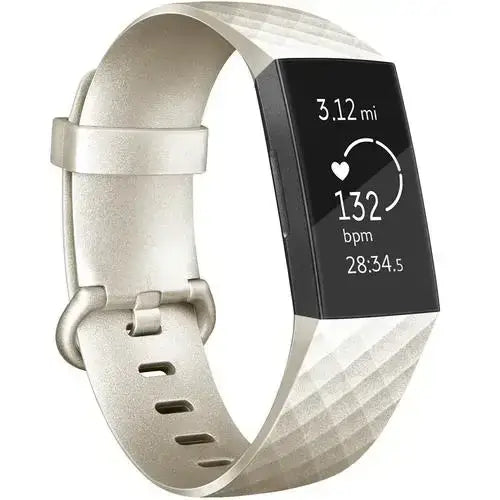 Silicone Replacement Band for Fitbit Charge 3/3SE/4 (available in 2 sizes & 14 colours) - Gold / Small - TWS
