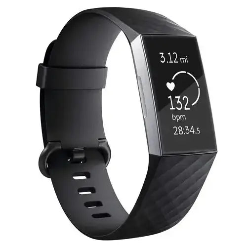 Silicone Replacement Band for Fitbit Charge 3/3SE/4 (available in 2 sizes & 14 colours) - Black / Small - TWS