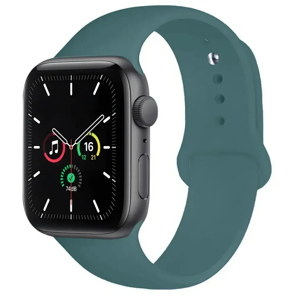 Silicone Replacement Strap for Apple Watch Series (38mm - 42mm) (available in 45 colours) - Olive Green / 38 40 41