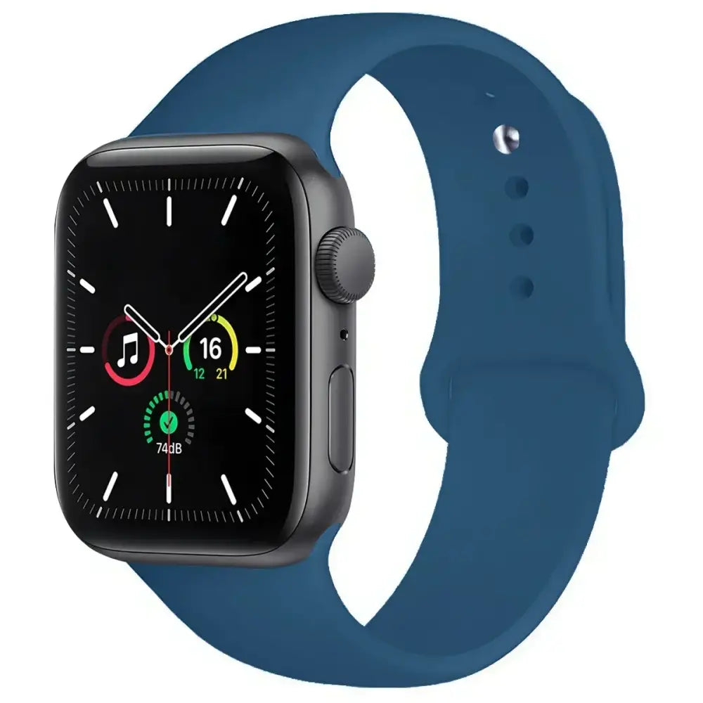 Silicone Replacement Strap for Apple Watch Series (38mm - 42mm) (available in 45 colours) - Linen U / 38 40 41 42mm-S
