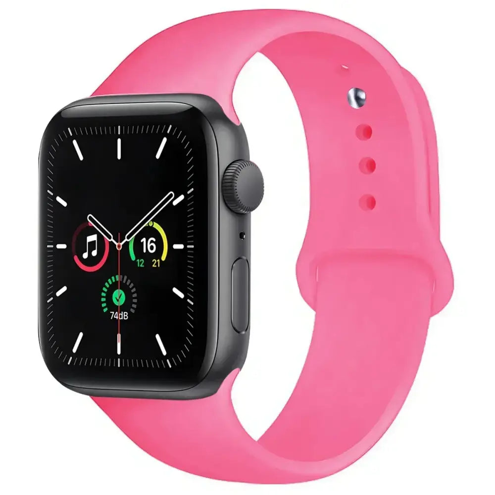 Silicone Replacement Strap for Apple Watch Series (38mm - 42mm) (available in 45 colours) - Dragon Fruit / 38 40 41