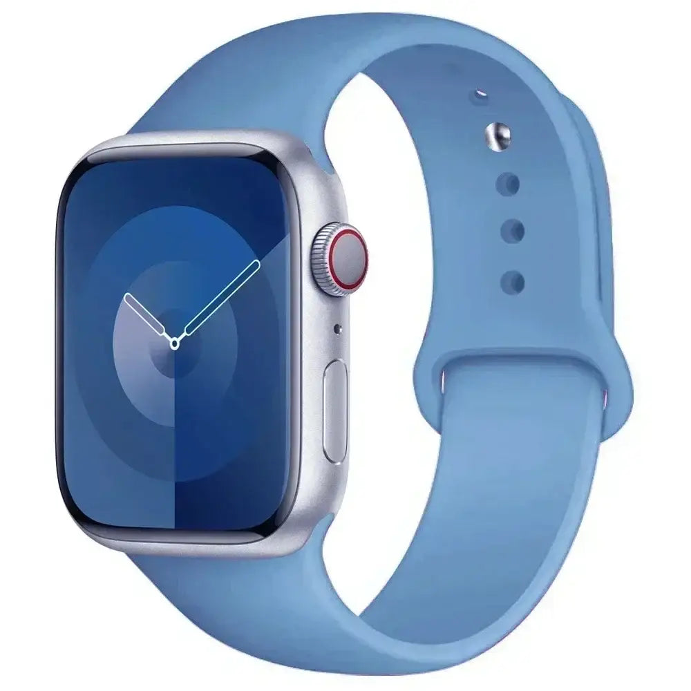 Silicone Replacement Strap for Apple Watch Series (38mm - 42mm) (available in 45 colours) - Mist / 38 40 41 42mm-S - TWS