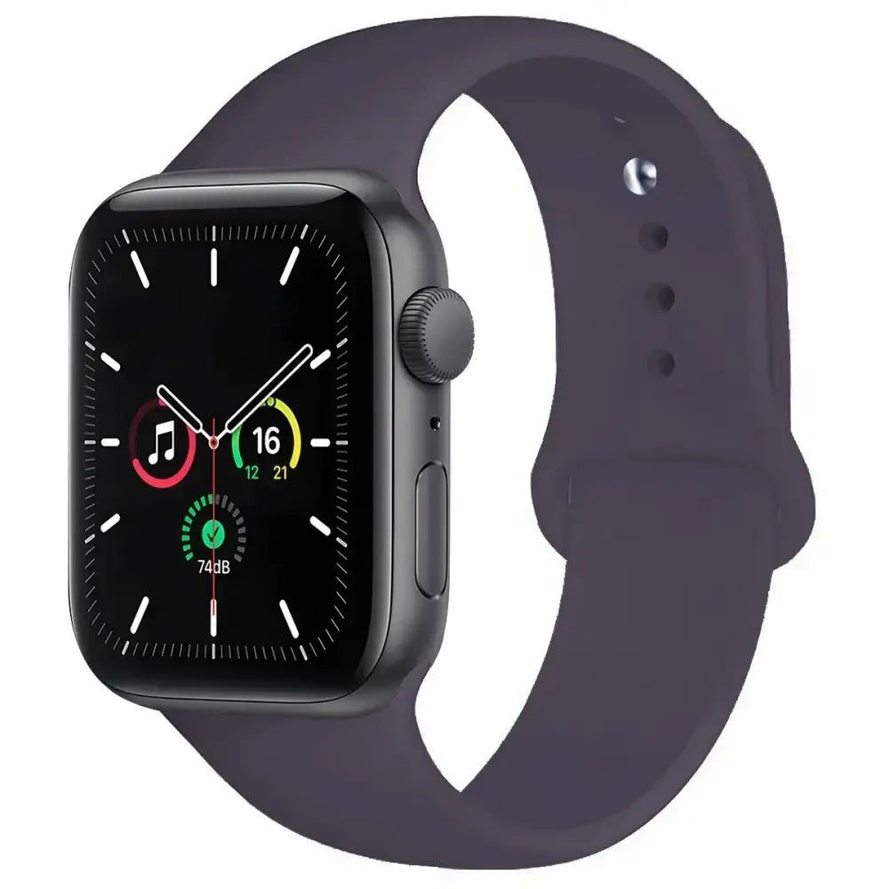 Silicone Replacement Strap for Apple Watch Series (38mm - 42mm) (available in 45 colours) - Cherry / 38 40 41 42mm-S