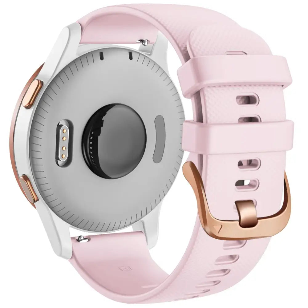 Silicone Replacement Strap for the Garmin Forerunner 255S Series (available in 10 colours) - Pink / 18mm - Forerunner