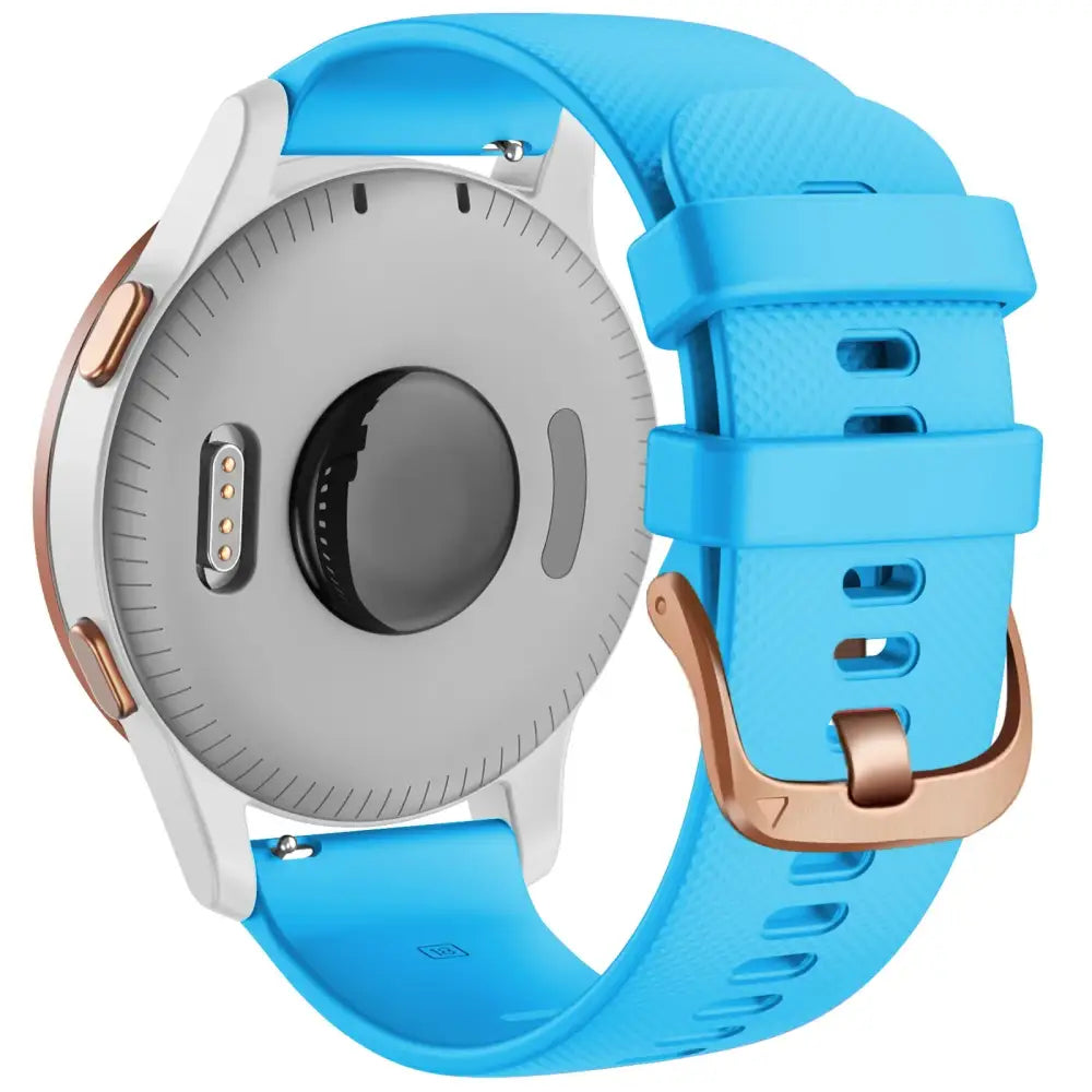 Silicone Replacement Strap for the Garmin Venu Series (available in 10 colours) - Blue / 20mm - Venu - TWS