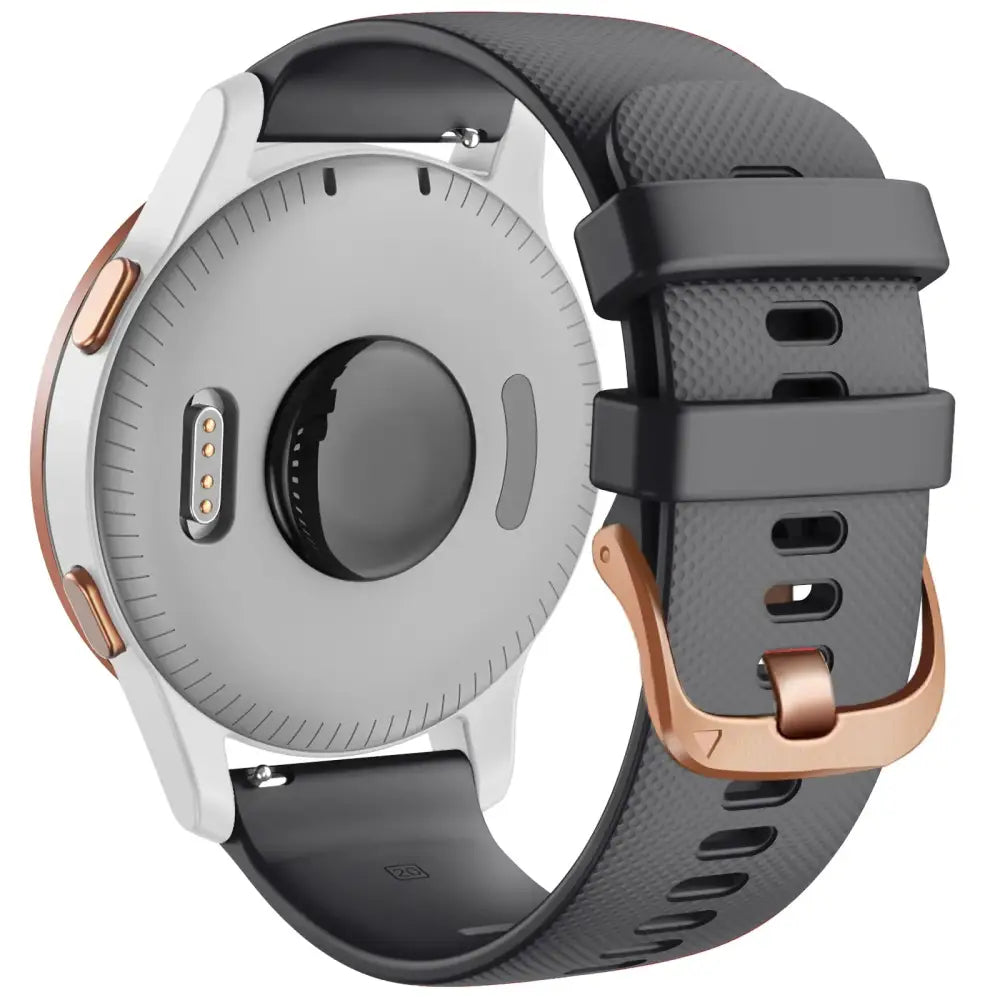 Silicone Replacement Strap for the Garmin Vivoactive 5 Series (available in 10 colours) - Black / 20mm - Vivoactive 5