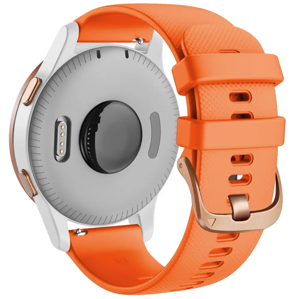 Silicone Replacement Strap for the Garmin Vivoactive 6 (available in 10 colours) - Orange / 20mm - Vivoactive 6 - TWS