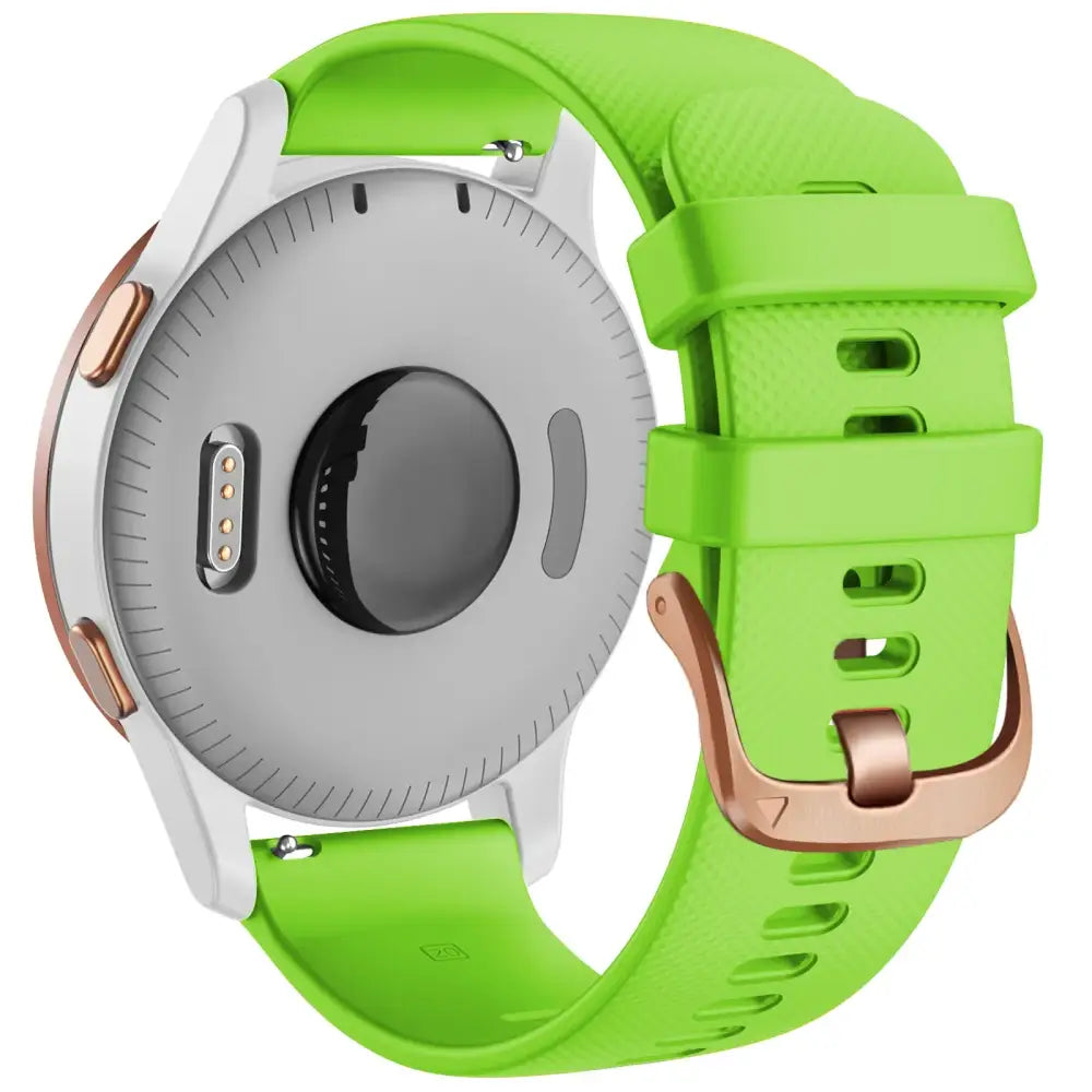Silicone Replacement Strap for the Garmin Vivoactive 6 (available in 10 colours) - Green / 20mm - Vivoactive 6 - TWS