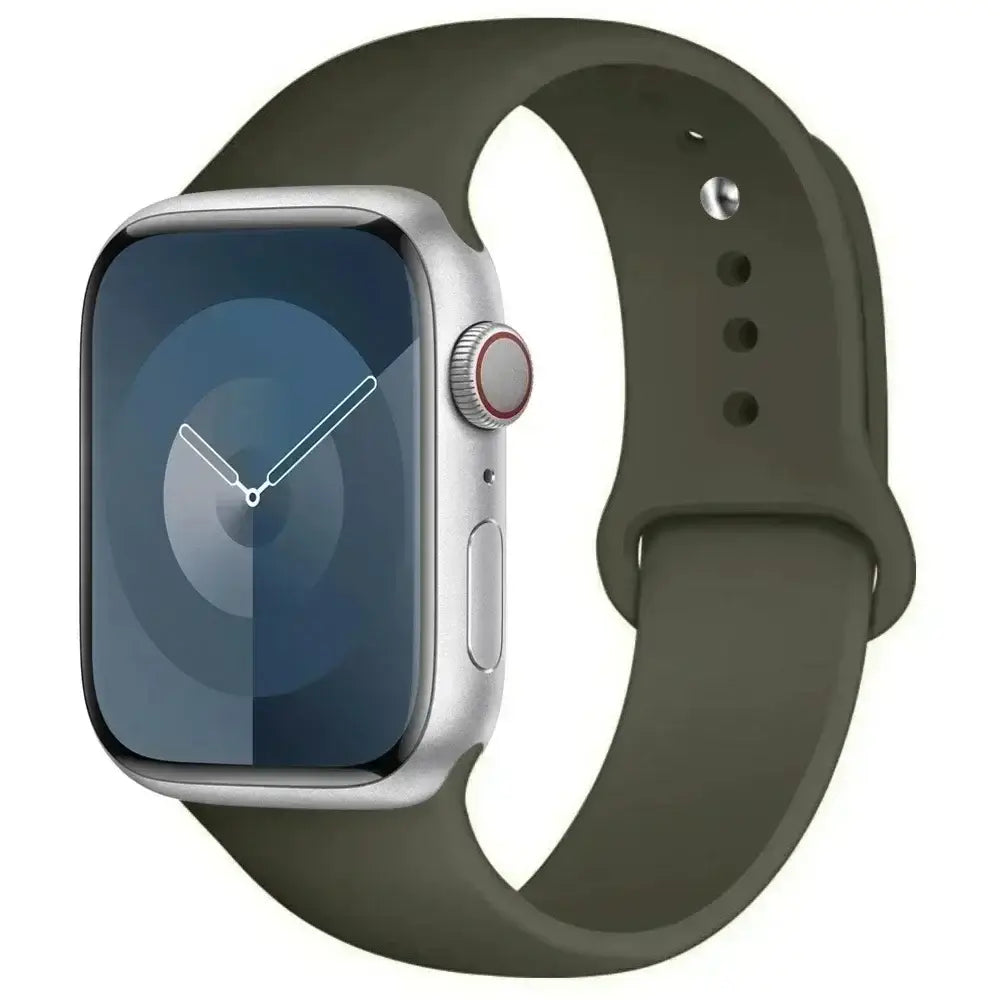 Silicone Sport Band for Apple Watch Series (42mm - 49mm)(available in 45 colours) - Husky / 42 44 45 46 49mm- S - TWS
