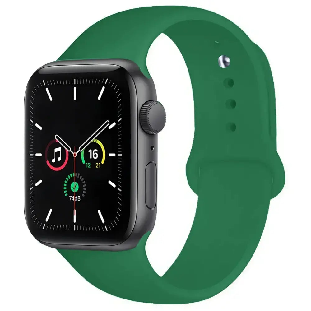 Silicone Sport Band for Apple Watch Series (42mm - 49mm)(available in 45 colours) - Clover / 42 44 45 46 49mm- S - TWS