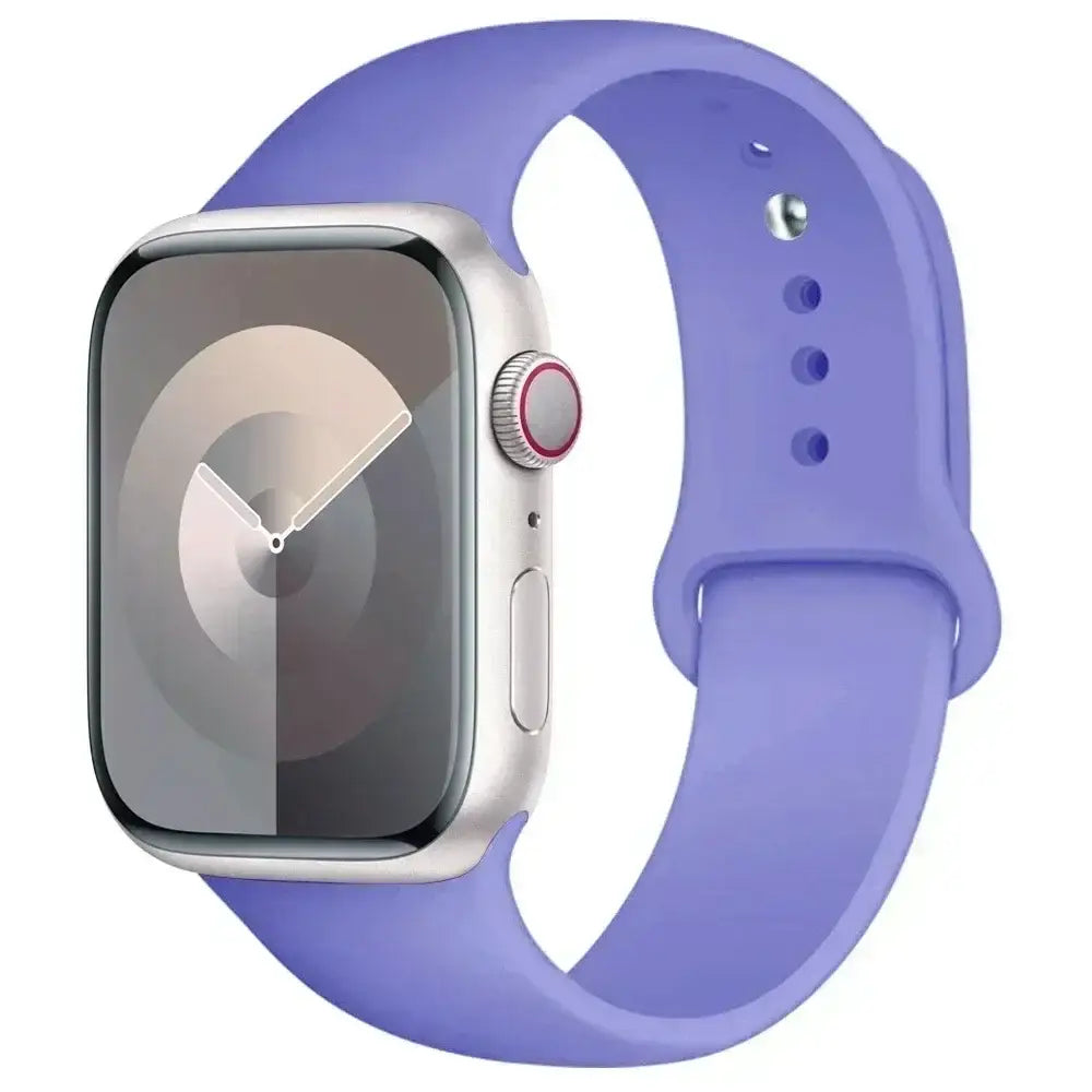 Silicone Sport Band for Apple Watch Series (42mm - 49mm)(available in 45 colours) - Lavender Lush / 42 44 45 46 49mm- S