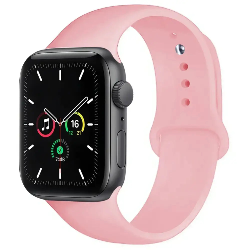 Silicone Sport Band for Apple Watch Series (42mm - 49mm)(available in 45 colours) - Rose Purple / 42 44 45 46 49mm- S