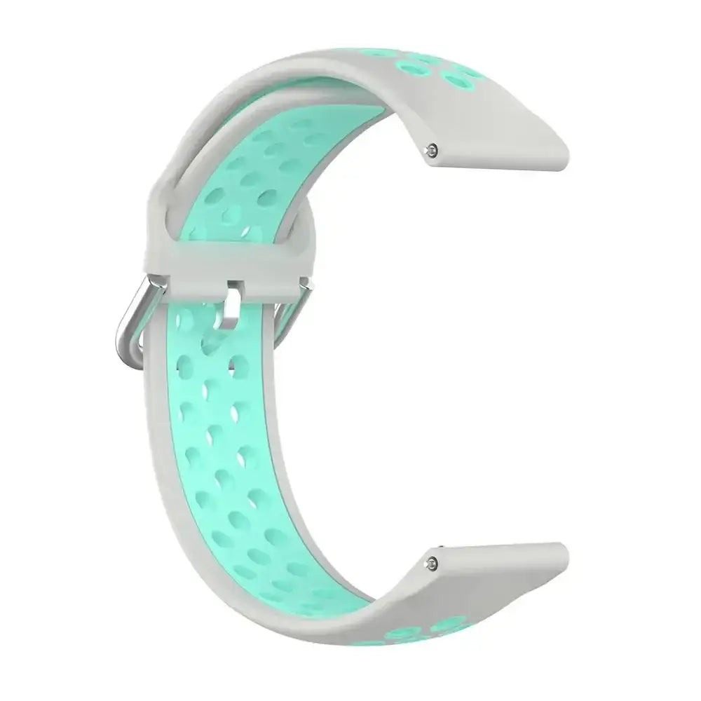 Silicone Sport Strap for the Fitbit Blaze/Versa/Versa 2/Lite Series (15 colours available) - Gray Teal / Fitbit Blaze