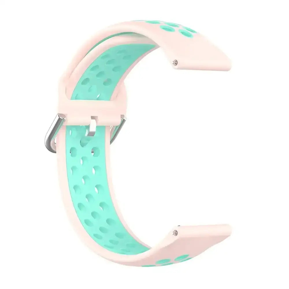Silicone Sport Strap for the Fitbit Blaze/Versa/Versa 2/Lite Series (15 colours available) - Pink Teal / Fitbit Blaze