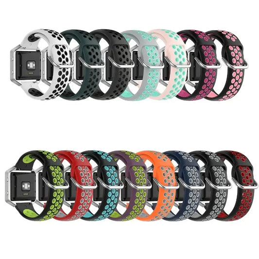 Silicone Sport Strap for the Fitbit Blaze/Versa/Versa 2/Lite Series (15 colours available) - TWS